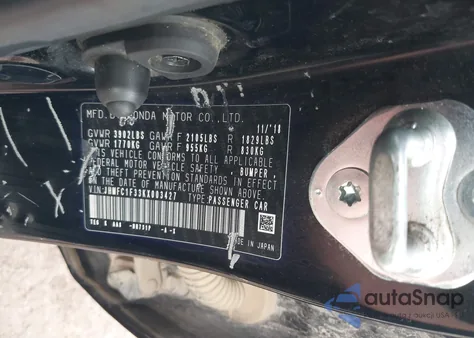 2019 Honda Civic Ex z USA, uszkodzony, nr VIN JHMFC1F33KX003427